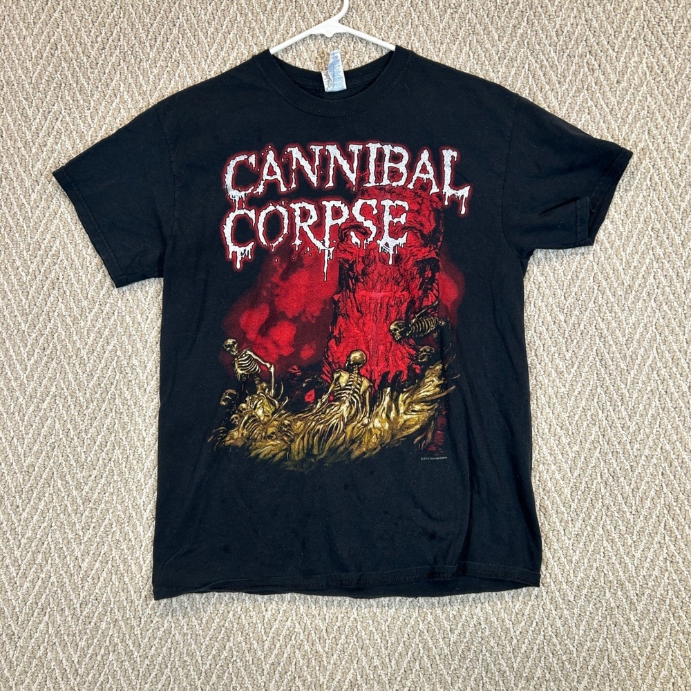 Cannibal Corpse T Shirt Mens Medium Black 2015 Band Graphic Death Metal Gildan